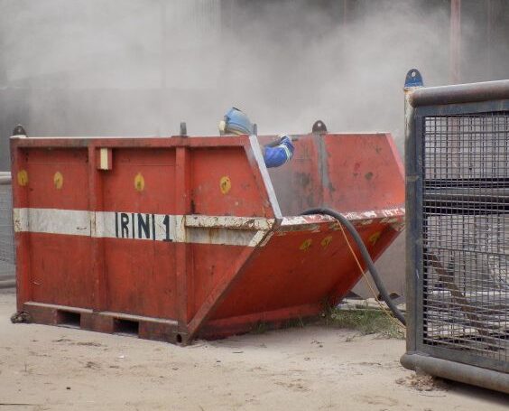 Onshore Fabrication Blasting & Painting Project Work on Offshore Waste Baskets